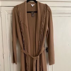 J. Jill fringe wrap cardigan